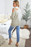 Turtleneck Cold Shoulder Sweater