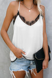 Eyelash Lace Trim Cami Tank