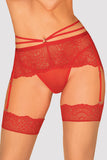 Lace Strappy Garter Belt with Thong