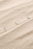Swiss Dot Lace Splicing Short Sleeve Top