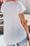 V Neck Short Sleeve Tee