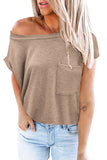 Pocketed Tee with Side Slits