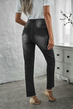 High Waist Ankle-Length Skinny Jeans