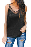 Embossed Mesh Cami Tank
