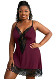 Venecia Chemise with Lace Trim