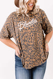 Leopard Print Shift Plus Size Top