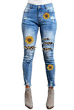 LIFE IS BETTER in the MOUNTAINS Distressed Skinny Jeans