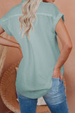 Plain Button Short Sleeves Shirt