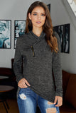 All This Time Zipper Pullover Top
