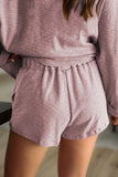 Pink Pocketed Knit Loungewear Set