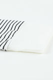 Round Neck Raglan Sleeve Camo Striped Patchwork Top