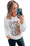 Crew Neck Animal Graphic Sweatshirt