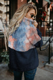 Tie-dye Fluffy Fleece Pullover Sweatshirt