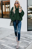 Cuddle Weather Cable Knit Handmade Turtleneck Sweater