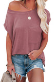 Pocketed Tee with Side Slits