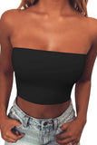 Strapless Tube Crop Top