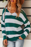 Striped Colorblock Knit Sweater