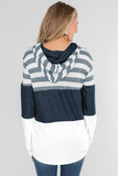 Color Block Drawstring Hoodie