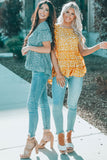 Floral Tiered Top with Ruffles