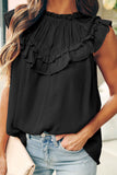 Frilled Detail Tulle Tank Top
