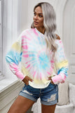 Rainbow Tie Dye Pullover Long Sleeve Top