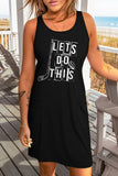 Moon Phases Forest Aesthetic Print Tank Dress