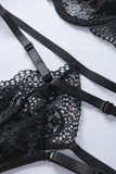 Cadged Strappy Lace Bralette Set