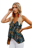 Floral Print Button Up Tank Top