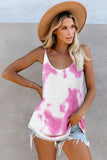 Tie Dye Print Knit Tank Top