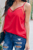 Embossed Mesh Cami Tank