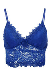 Deep V Lace Bralette Crop Top