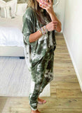 Multicolor Tie-dye Loungewear Set