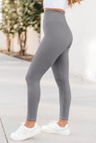 Grey Arch Waist Sports Yoga Leggings