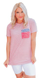 Only In America Pocket Striped T-shirt