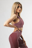 Criss Cross Bra and High Waist Leggings Sports Wear