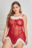 Plus Size Christmas Santa Babydoll Lingerie