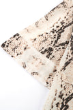Python Print Short Sleeve Shirt    Leopard Print Short Sleeve Shirt