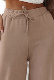 Wide Leg High Waist Casual Pants