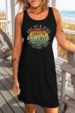 Moon Phases Forest Aesthetic Print Tank Dress