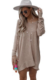 Taupe Long Sleeve Sweater Dress
