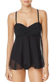 Sheer Flyaway Mesh Overlay Teddy Swimsuit
