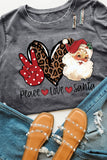 Peace Love Santa Graphic Tee