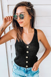 Buttoned Knit Tank