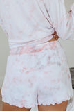 Floral Print White Knit Lounge Set