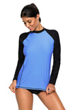 Long Sleeve Rashguard Tankini Swim Top