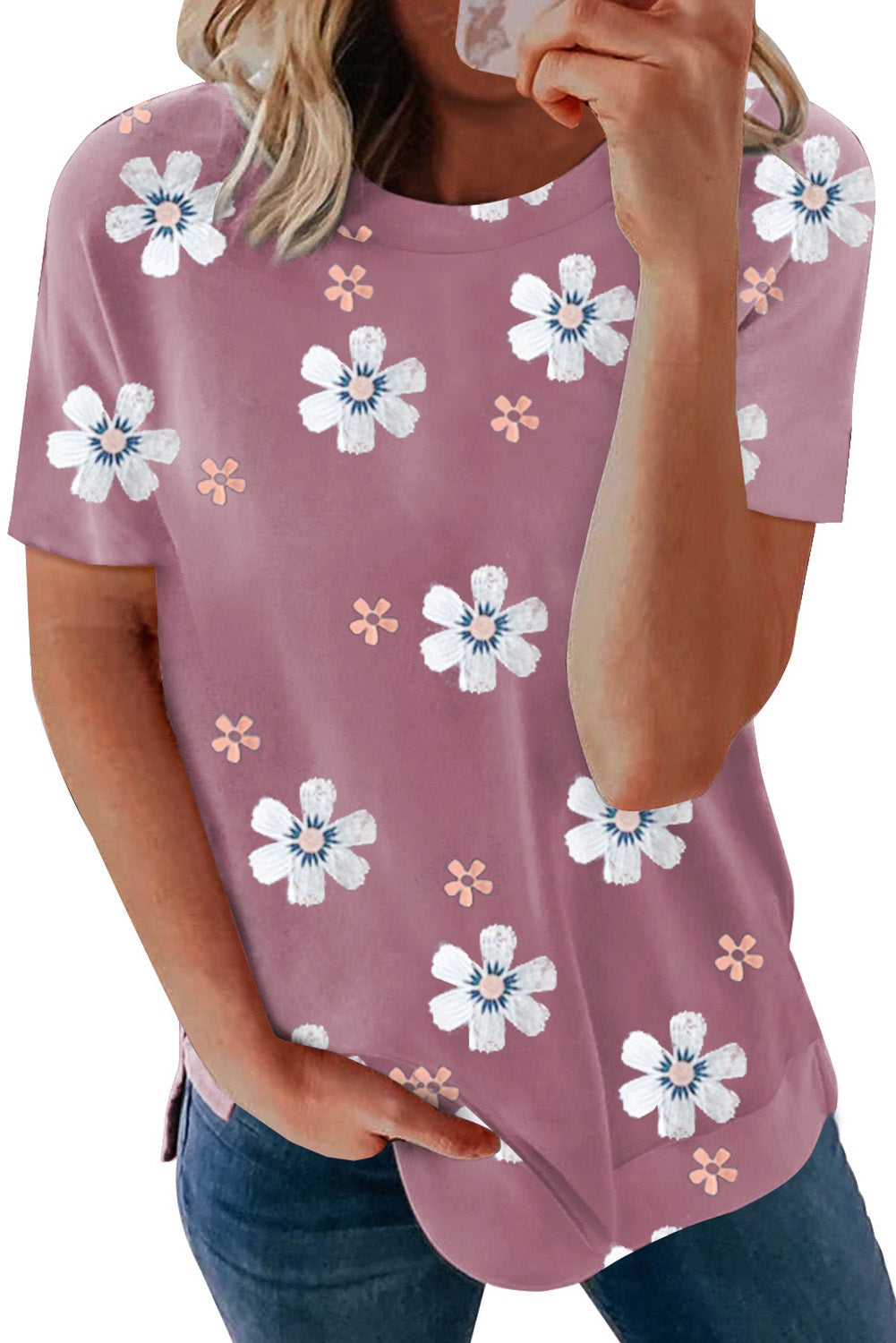 Floral Pattern T-shirt