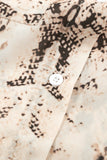 Python Print Short Sleeve Shirt    Leopard Print Short Sleeve Shirt