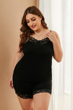 Plus Size Pajamas Set with Lace Trim