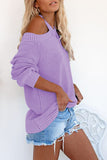 Cool Breeze Cotton Cold Shoulder Sweater