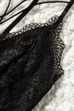 Criss Cross Cut-out Lace Sexy Bodysuit